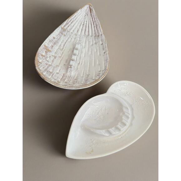 Royal Haeger Ashtray (Lot 2) Teardrop Gold Tweed 179 & 165 Atomic Retro MCM - Picture 1 of 16